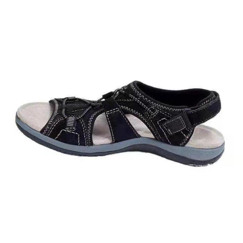 Summer New Beach Sandals Women's Low-top Velcro Casual Sandals Women
