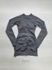 New Backless Long Sleeve Hip-Lifting Bodysuit & Shorts Yoga Set for Women