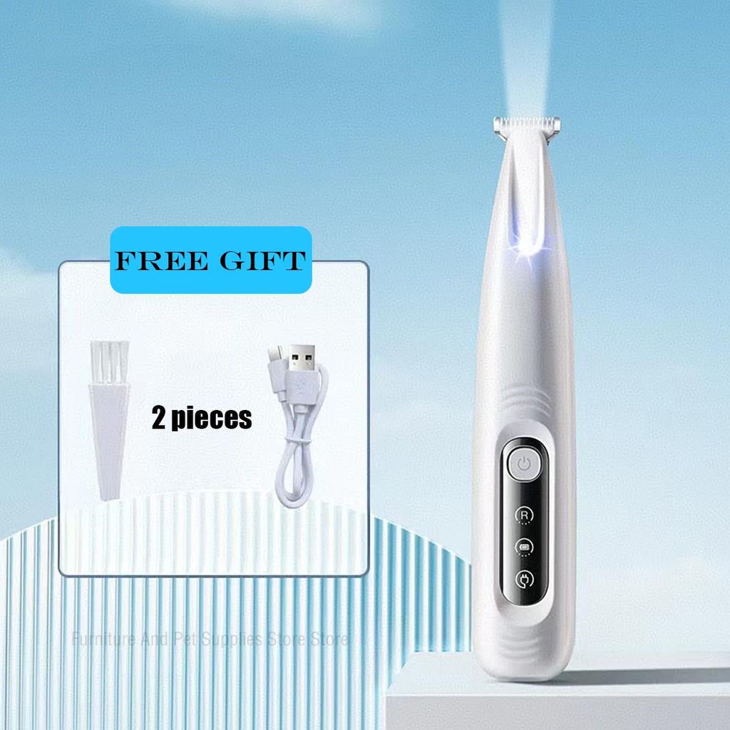 Neuer Hundepfotenschneider mit LED-Licht, vollständig wasserdichter Tierhaarschneider mit LED-Anzeige, Hundeschermaschine zur Fellpflege, 18 mm breite Klinge