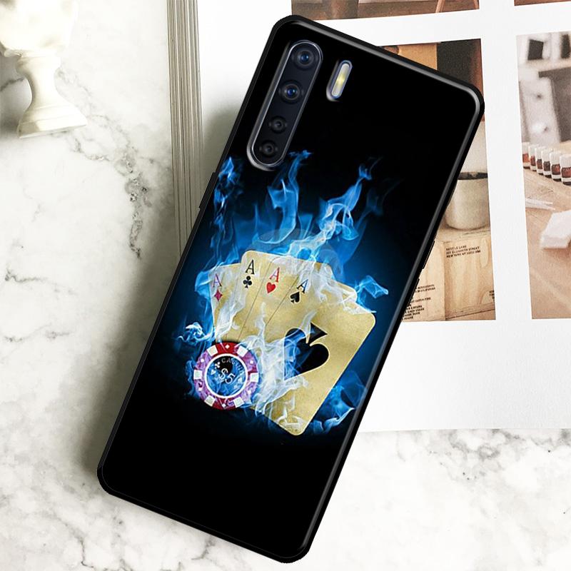 Dices Poker Casino Case For Oppo A98 A78 A18 A38 A58 A40 A60 A80 A16 A76 A96 A17 A77 A74 A94 A54 A57S A15 Cover