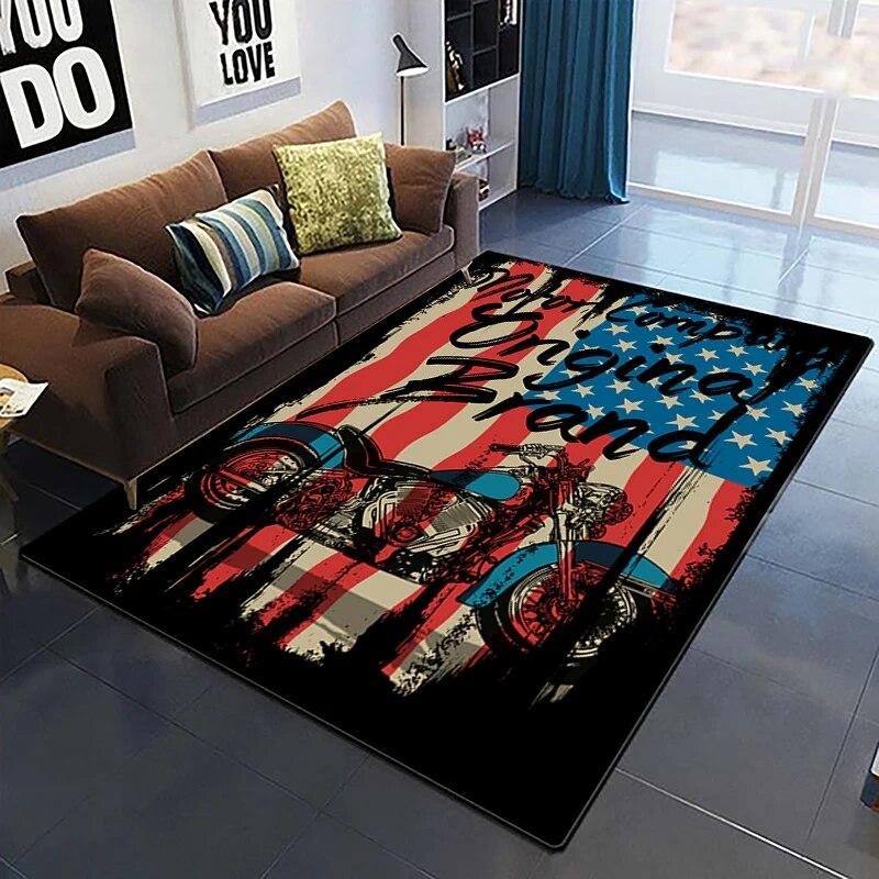 Horror Series Skulls Before Christmas Pattern Area Rug Bedroom Sponge Bedside Mat Entrance Door Carpet Washable