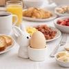 Stable Ceramic Egg Cup Smooth Rabbit Eggs Cup Creative Egg Stand Holder  Easter Decor