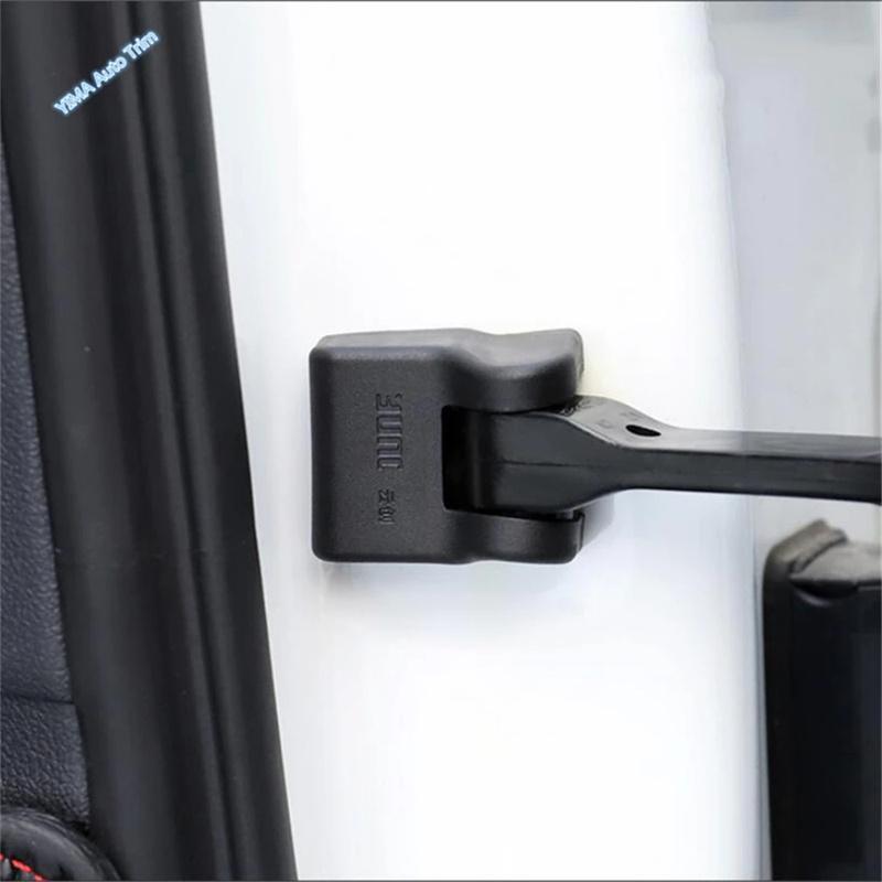 Plastic Auto Styling Door Lock Protector Buckle Decoration Cover Trim Fit For VW Volkswagen ID.3 ID3 ID.4 ID.6 Car Accessories
