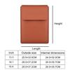 PU05 PU Leather Laptop Sleeve 15.4 Inch, Multi-functional Notebook Protective Bag with Triangle Support, Magnetic Heat Dissipation Laptop Cover