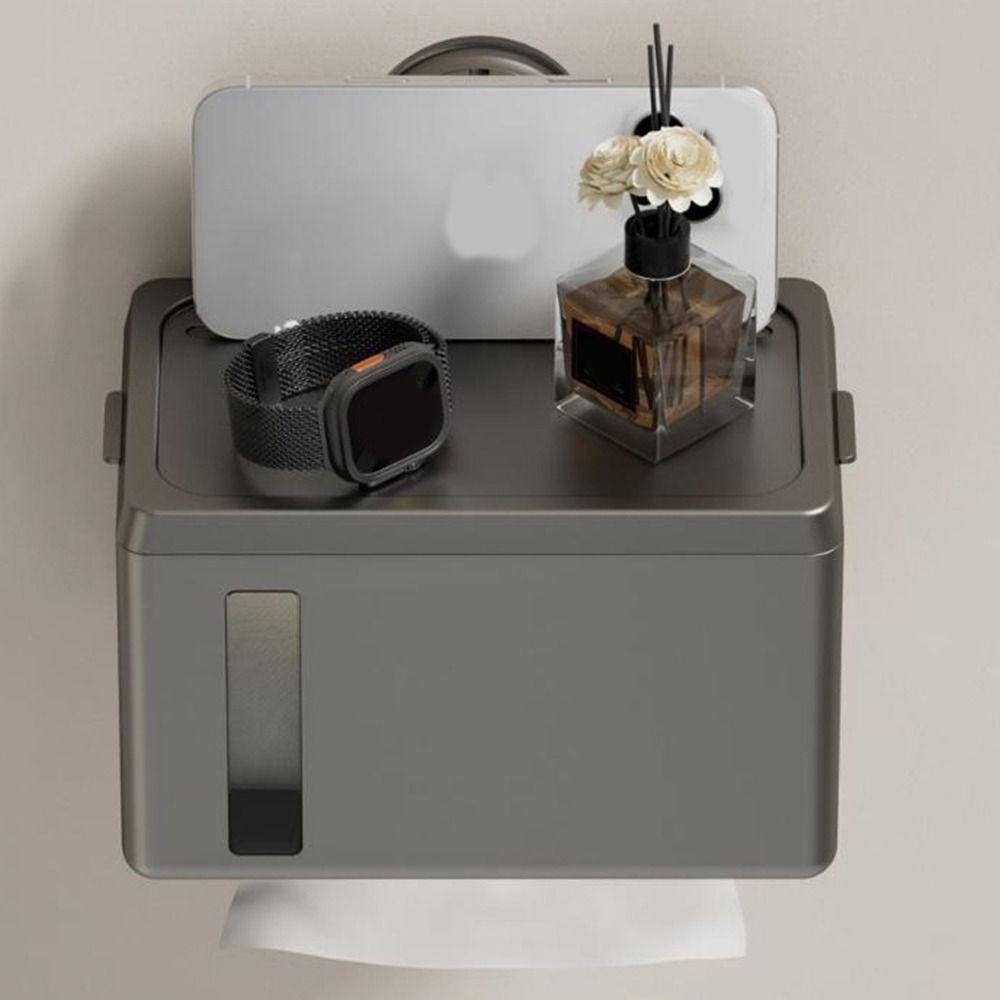 Wall Mounted Paper Towel Holder Detachable Toilet Tissue Box Toilet Paper Dispenser  Kitchen