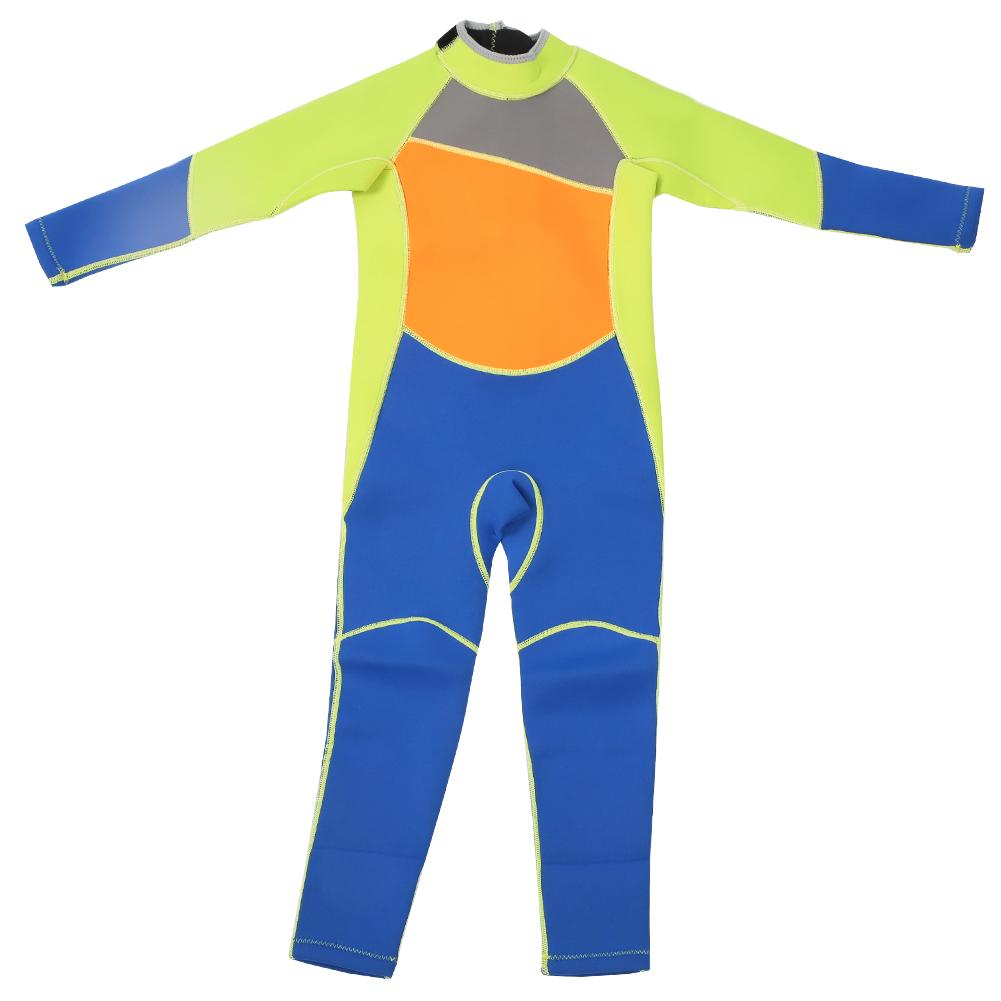 Diyelecs Boys Hisea Neoprene One Pieces Long Sleeves Kid Wetsuit Diving Suit Keep Warm For Snorkeling Surfing M123