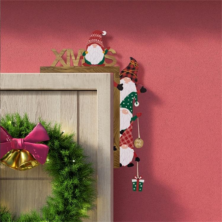 Festive Christmas Door Frame Decoration,Santa and Reindeer Designs Holiday Party