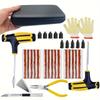 Car Tire Repair Kit Puncture Plug Tools Tyre Puncture Emergency for Tire Strips Stirring Glue Repair Tool Kit