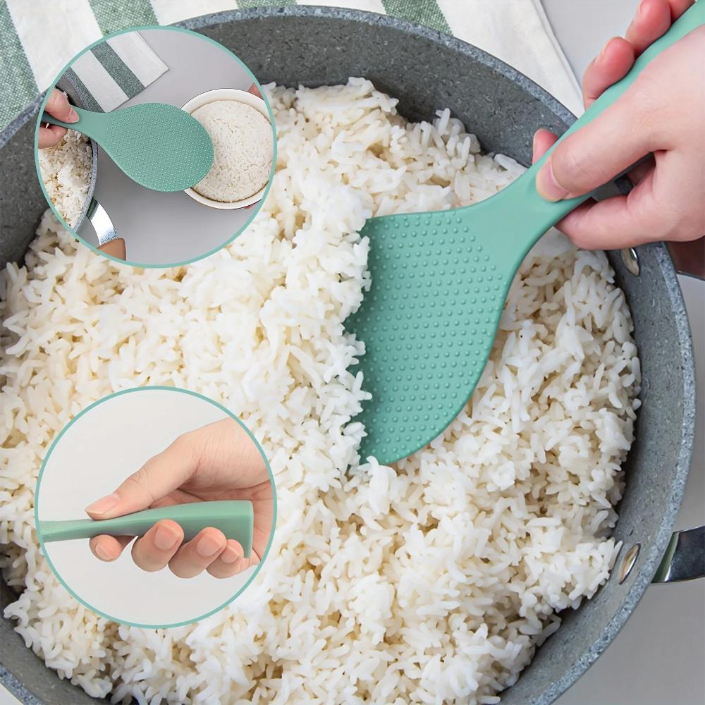 Non-stick Vertical Rice Spoon Silicone Standing Rice Paddle Rice Serving Spoon  Restaurant