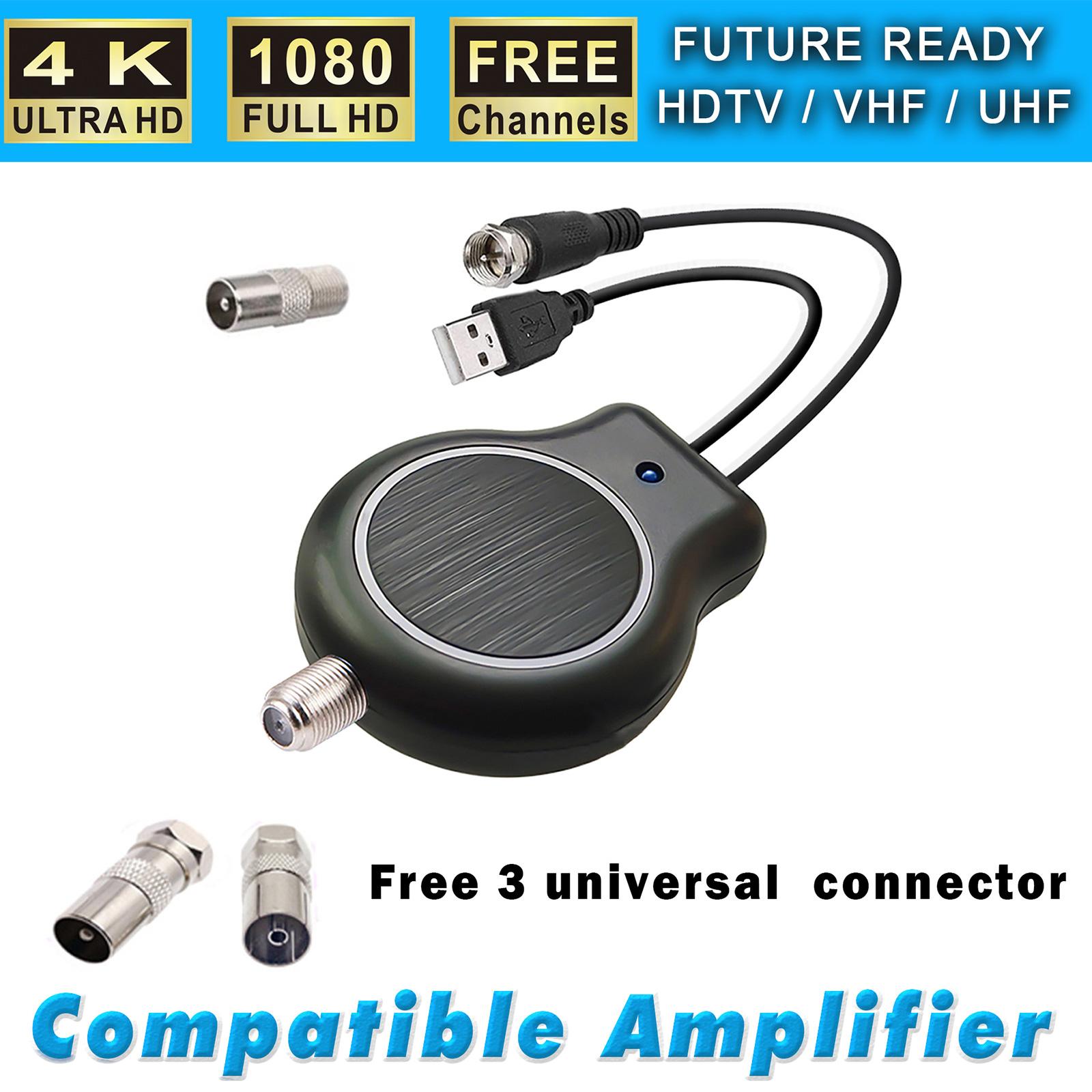 

HDTV Antennas Signal Amplifier USB Powered Signal Enhancer Low Noise for Improved Signal Strength in Weak Reception Area 1