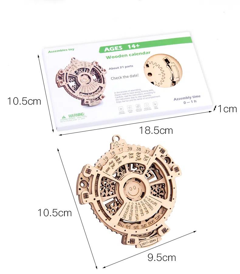 Drewniane Mechaniczne Koła Zębate Model Puzzle 3D Kreatywny Prezent Dla Dzieci Zabawka do Nauki Przez Praktykę Łamigłówka Edukacyjna Zabawna Aktywność