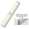Motion Sensor LED Lights 10 LED Battery Operated Motion Light Magnetic Night Light Bar for Kitchen Cabinet Closet