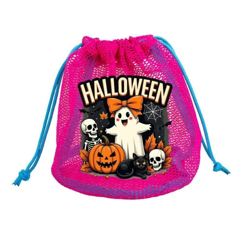 Halloween Kids Candy Collection Bag Durable Polyester Trick Or Treating Party Accessory