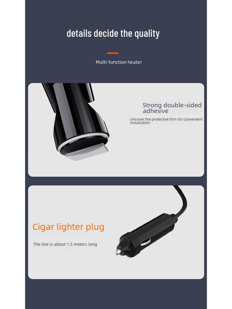 Innovative Folding Car Heater for Winter Heating, Defrosting, and Defogging