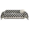 INS Style Sofa Cover Cloth Chess and Card Grid Sofa Cover Towel Simple Modern All-Inclusive Universal Sofa Cover Sofa Cover Towel