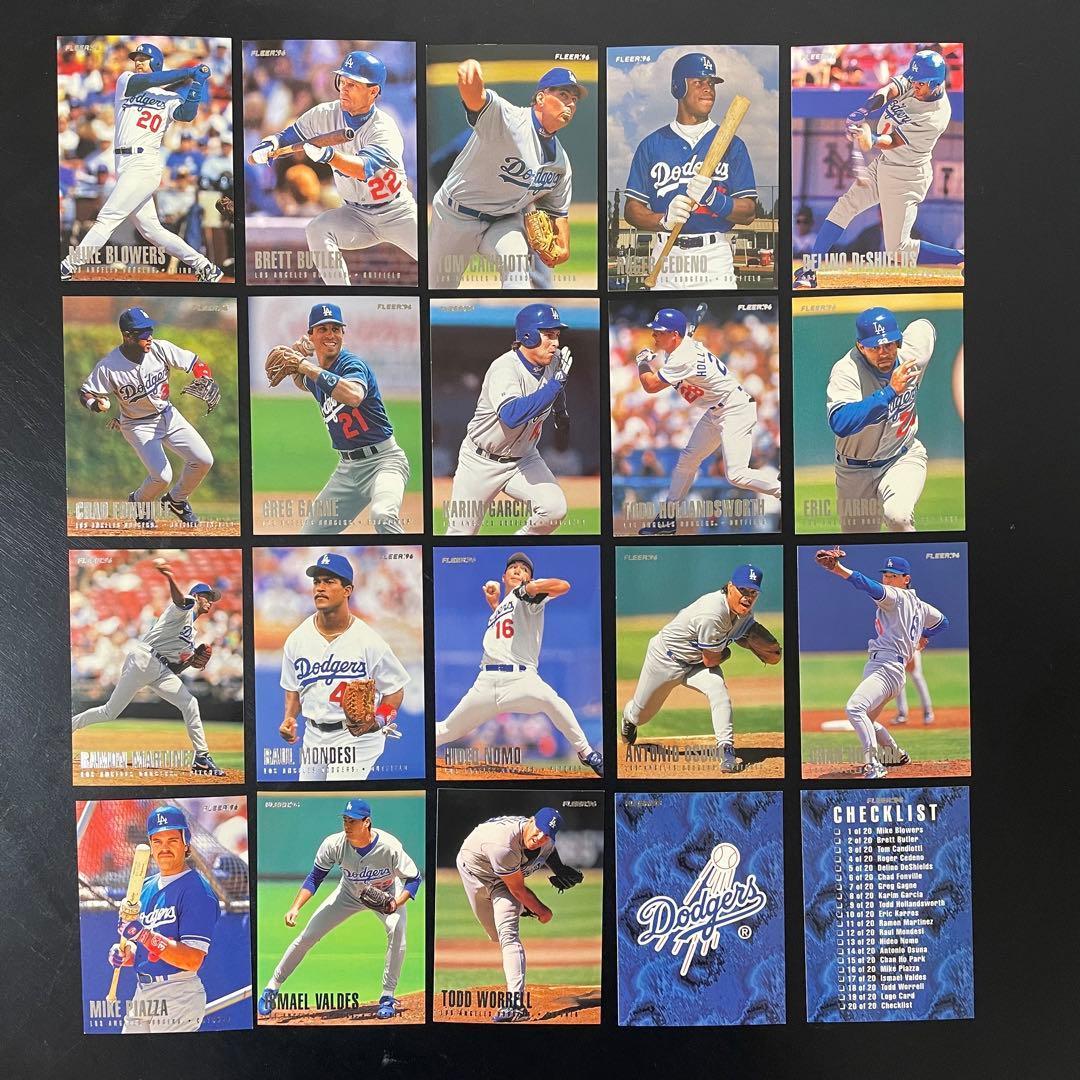Dodgers 1996 Baseball Card Complete Hideo Nomo