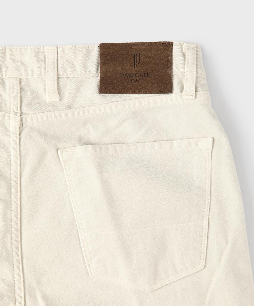PANICALE Ivory Regular Fit Classic Cotton Pants