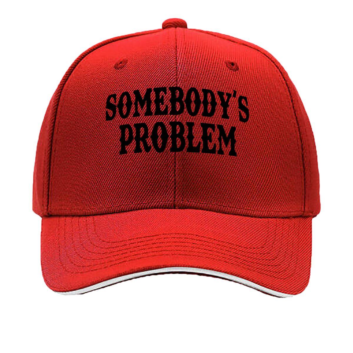 Other Peoples Troubles Cartoon Letter Print ColorBlock Sponge Hat Summer Creative Print Cartoon V Sandwich Baseball Cap One Size