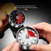 New Stainless Steel Visual Timer Mechanical Kitchen Timer 60-Minutes Alarm Cooking Timer With Loud Alarm Magnetic Clock Timer