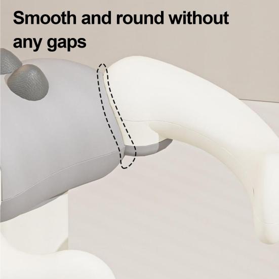 Baby Dusjstativ med Justerbar Høyde Armlene Anti-Klem Design Stabil Trekantet Base Ergonomisk Støtte Badestativ