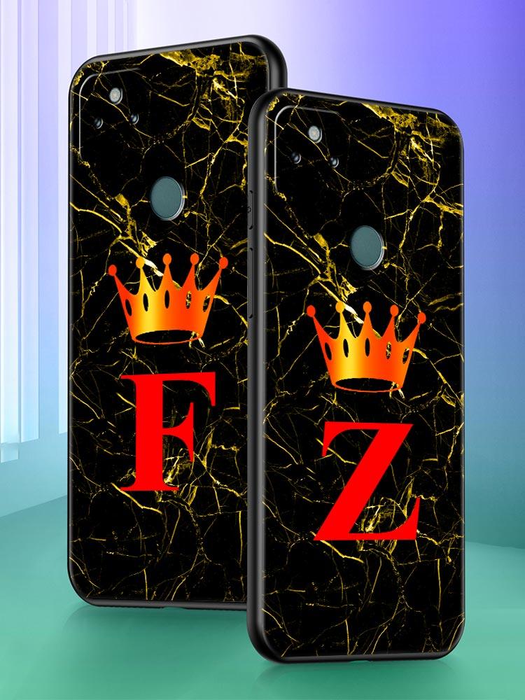 Marble Letter Phone Case Cover for Google Pixel 10 9 8 7 6 9A 8A 7A 6A Pro Shockproof Soft TPU 10 Pro XL Shell Fundas Capas Bags