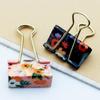 3Pcs/Set Colorful Flower Pattern Paperclips Stationery Office Binding Supplies Students Text Paper Folder Clips