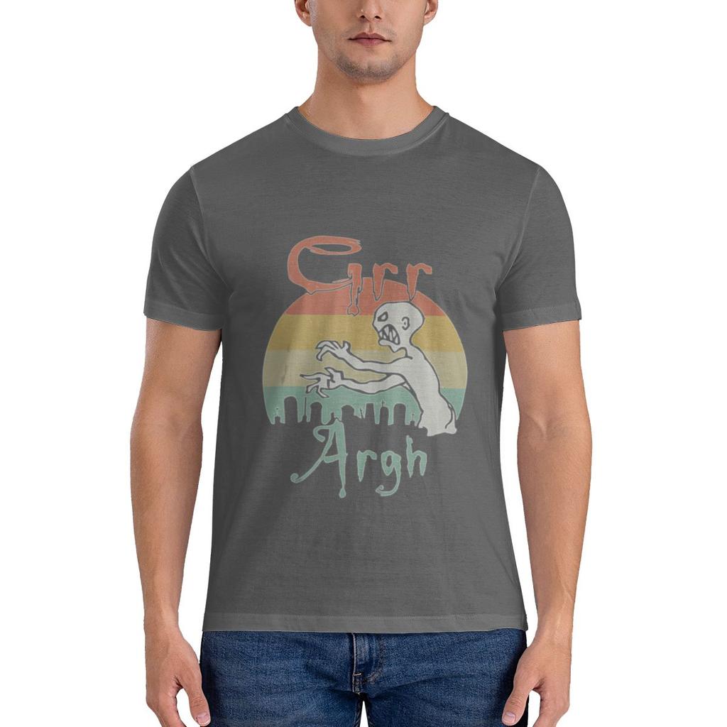 Zombie Dead Mummy Grr Argh Halloween Retro Minimalist Tshirtartistic Style Bright Colors Tshirt