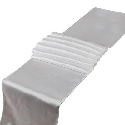 Šerpy na stůl Elegantní jednobarevný saténový přehoz na stůl pro domácí svatbu, banket, párty, catering, stolní dekorace MYY