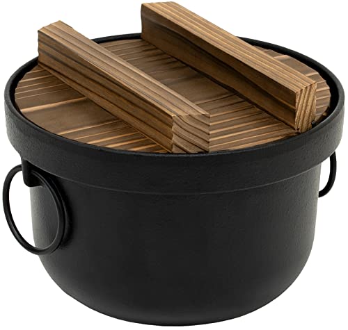 

Ikenaga Iron Works Delicious Rice, железный горшок, черный, 2 шт.