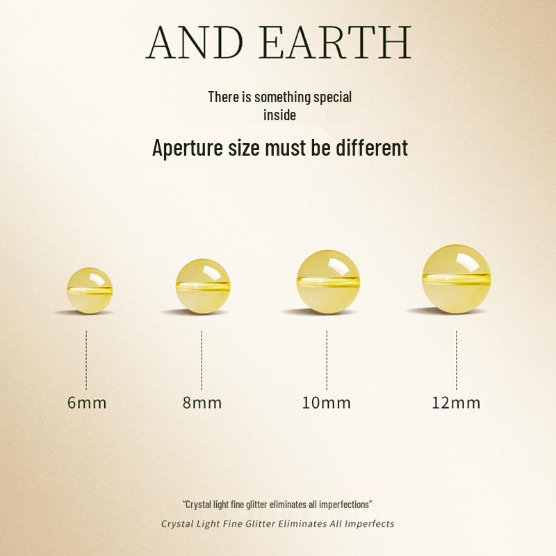 Citrine Crystal Beads Bracelet DIY Kit - Natural Feng Shui Elements