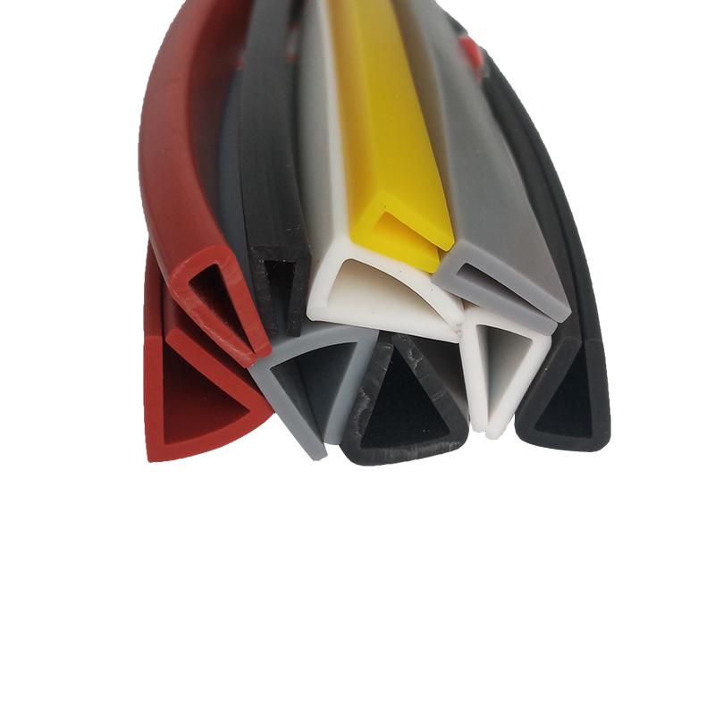 High-Temp Resistant Silicone U-Shaped Edge Seal Strip for Fiberglass Panel - Dustproof & Anti-Collision.