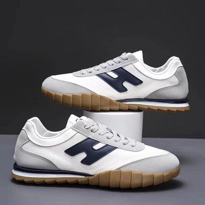 Oddychające Casualowe Sneakersy Męskie Wszechstronne Płaskie Buty na Podeszwie Oxford z Niszą Wyglądu dla Studentów
