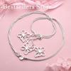 925 Sterling Silver Delicate Openwork Butterfly Necklace for Women, Fashionable Party and Wedding Jewelry