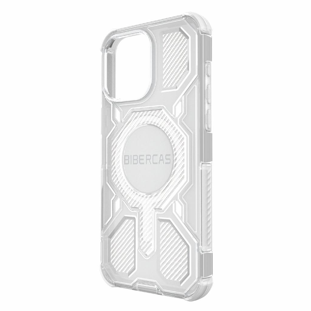 BIBERCAS J-16 Transparent Series For iPhone 15 Pro Max Case Compatible with MagSafe TPU+PC Phone Cover