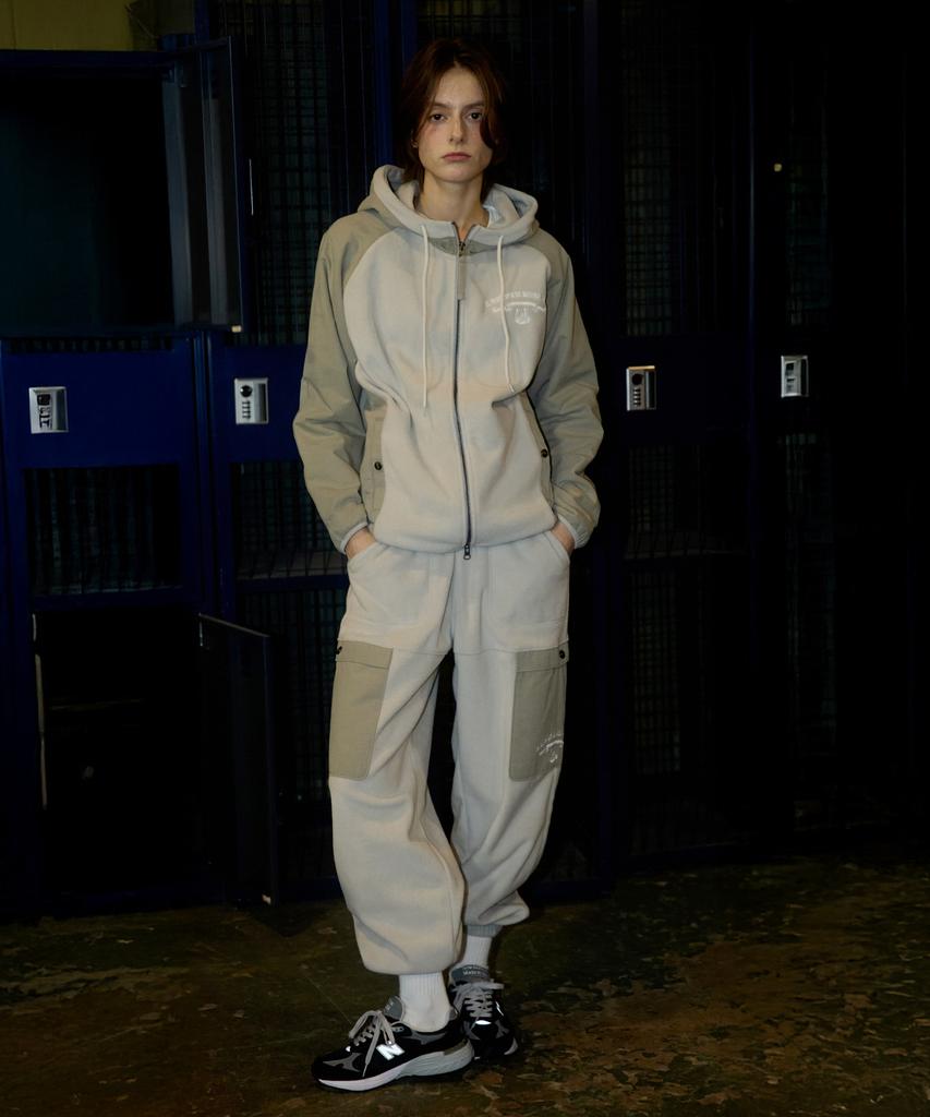 MAGOODGAN Jogger 3102B Fleece Ripstop Mix Light Grey Pants