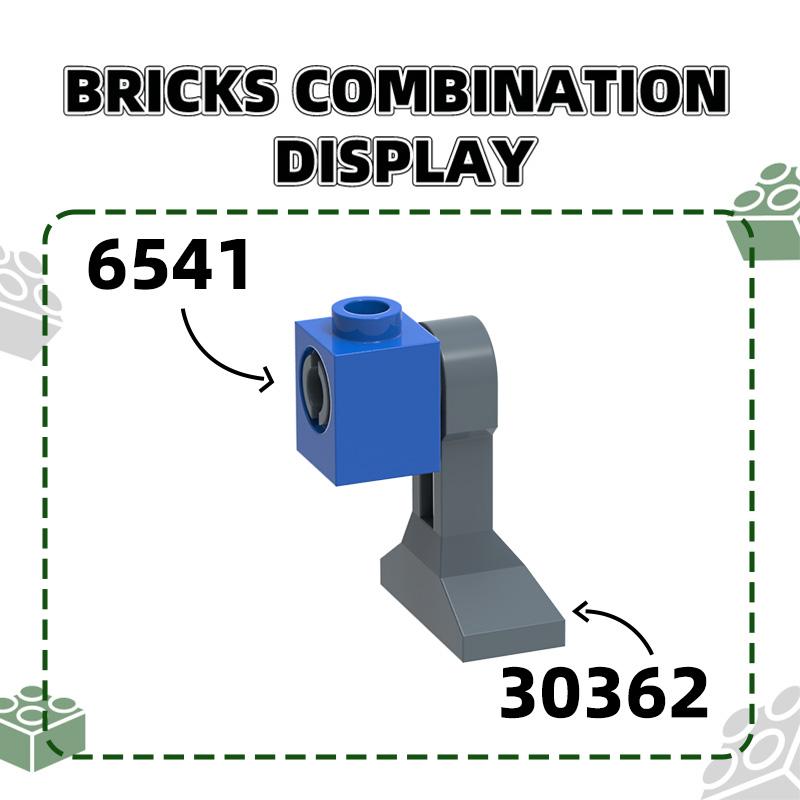Non-Toxic 238Pcs/Lot 6541 1X1 With Hole Bulk Building Blocks Moc Accessories Compatible With Bricks Children Toys Gift Box