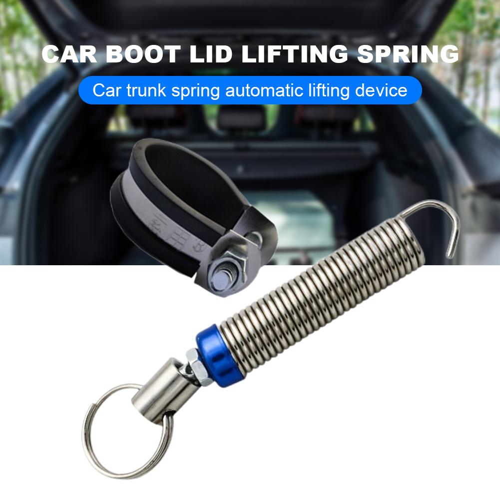 Car Boot Lid Lifting Spring Alloy Car Trunk Lifter with Clip Trunk Lid Automatically Open Spring Boot Lid Strut Car Accessories