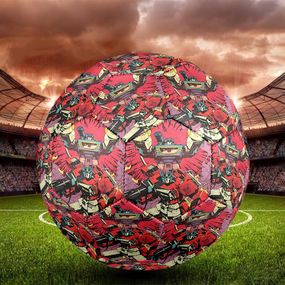 Transformers Print Size 5 Soccer Ball, Standard Match Football for Sports Game and Team Practice, Ideal Gift for Soccer Fans