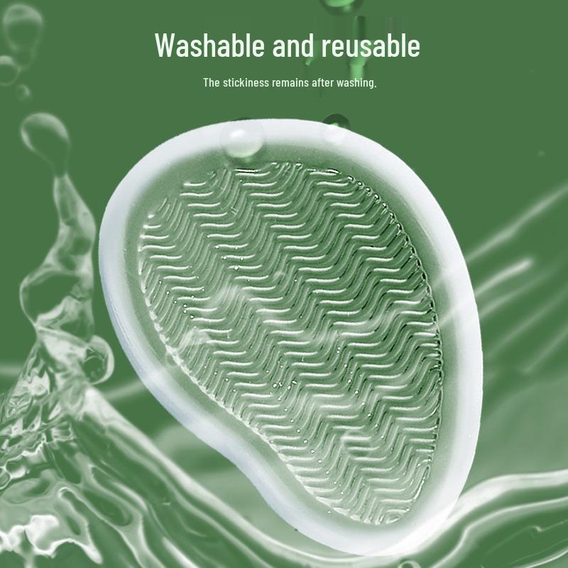 Adhesive Transparent Gel Non-Slip Forefoot Pads with Adjustable Velvet Insoles