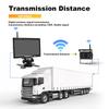 7" Wireless Reverse Camera System HD Night Vision Rear View Monitor for Truck RV Bus Trailer Excavator 12V-24V Backup Camera