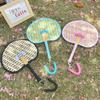 Colorful Handmade Palm-leaf Fan Chinese Style Straw Bamboo Woven Fan Summer Anti-Mosquito Cooler Handfan Home Decor Pendant