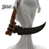 Horror Theme Decor 3D Printed Hooded Woman Statue, Gothic Grim Reaper Figurine, Halloween Party Decoration for Home Office Desk Shelf Figurine