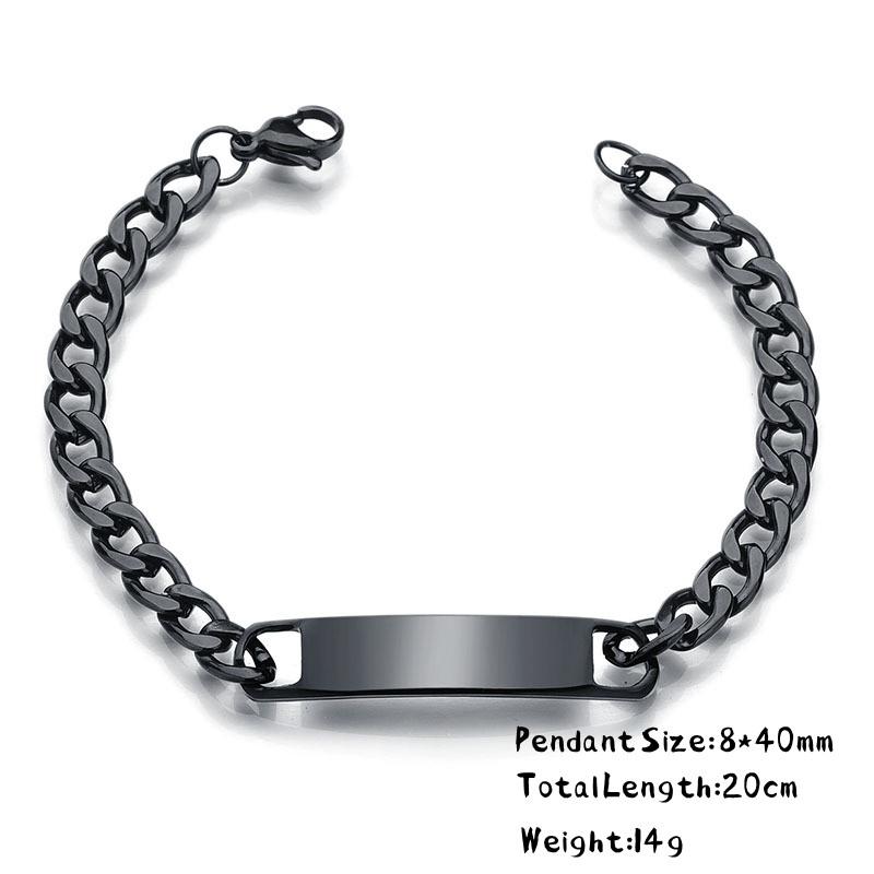 

Custom Any Text Engraved Leather Bangle & Bracelet Personalized Stainless Steel Bracelets For Women Men ID Bracelet No Engrave
