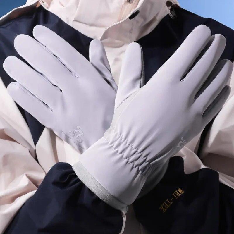 Winter Women Gloves Touch Screen Thickened Keep Warm Outdoor Riding  Windproof Gloves