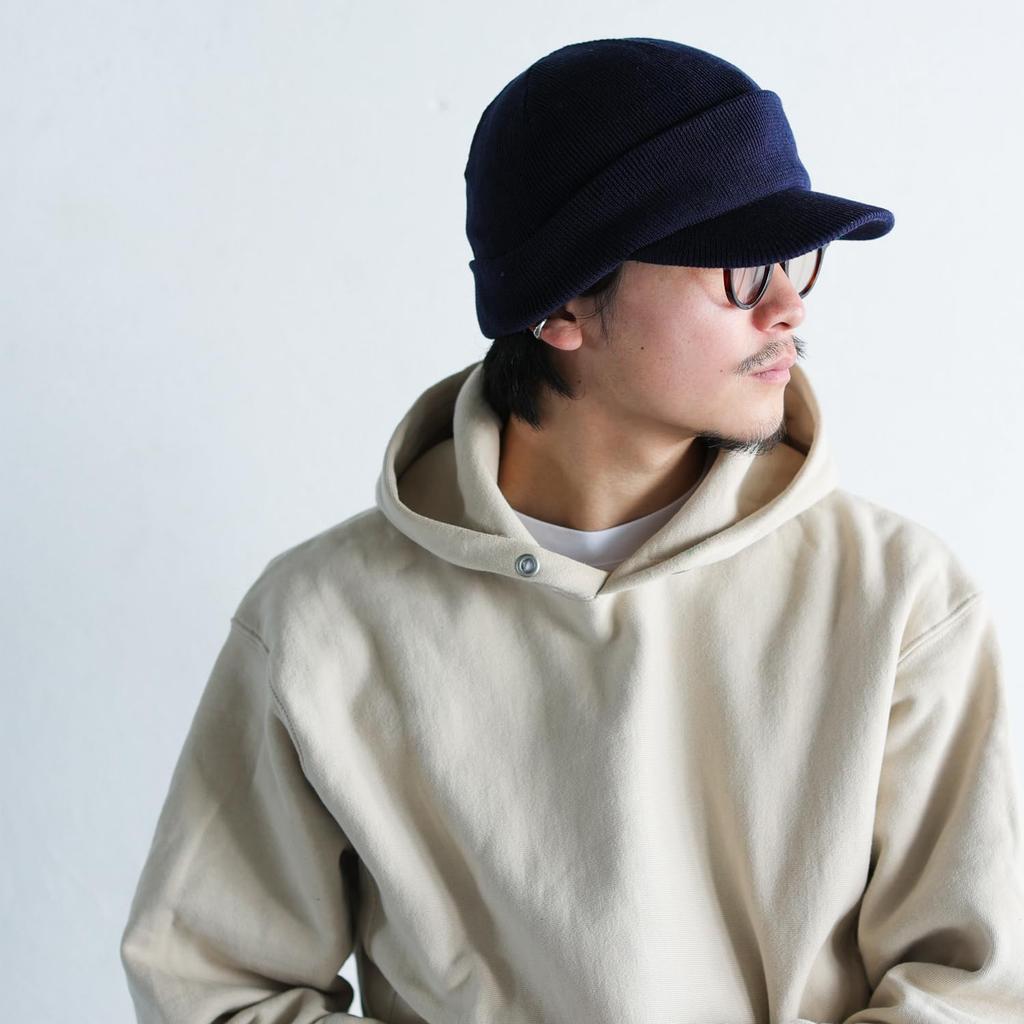 Reck Hatter Brimmed Knit Cap with Fleece for Men and Winter and Autumn Lining, RH-914 Navy, Women,