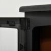 LED Electric Fireplace Freestanding Fireplace with Flame Effect 900/1800W Black