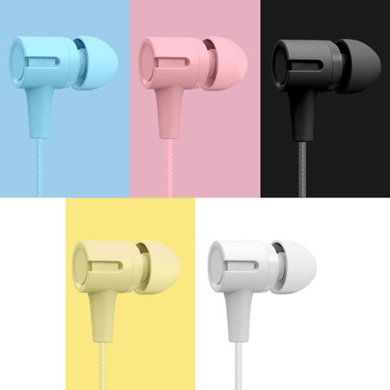 Kabel-Kopfhörer Macaron In-Ear Stereo Surround mit Mikrofon 3,5mm Bassstark Kabel-Handy-Headset Handy-Zubehör