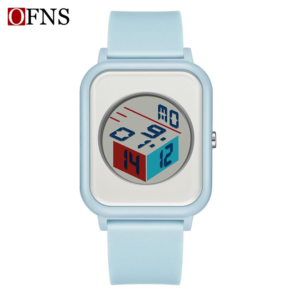 Sanda Square Children s Korean Style Fashion Watch - Waterproof, Casual, Sporty, Multifunctional, Electronic for Boys and Girls