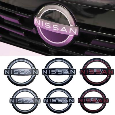 For Car Rear Tail Front Head Hood Bonnet Emblem Trunk Badge Qashaqai Note Teana X-Trail Leaf Micra Juke Murano