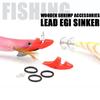 Shrimp Prawn Octopus Bait Squid Jig Tip Wood Shrimp Weight Sinker Fishing Bait  Tackle Run Sinker
